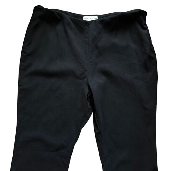 DONCASTER Black Wool-Blend Trouser Pants Career Office Professional Womens Sz 18 - Picture 5 of 7